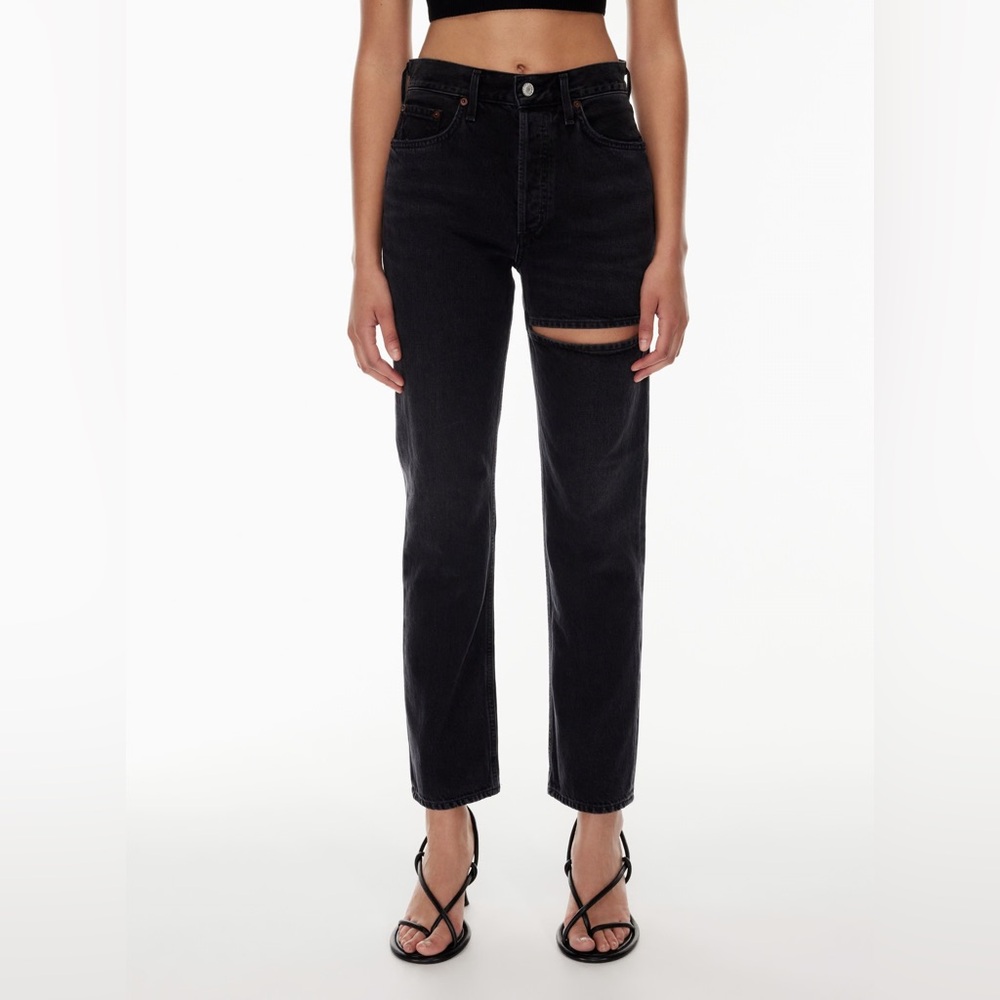AGOLDE Lana Slice Mid-Rise Straight Leg Jeans - Aritzia - Size 27